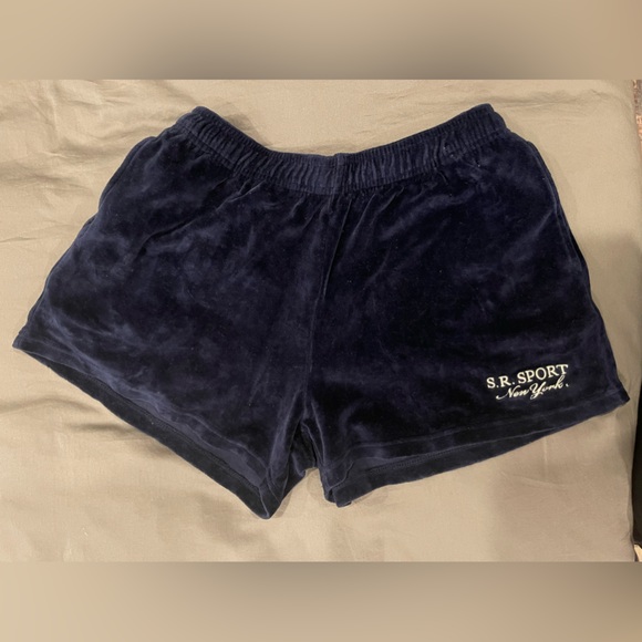 SPORTY & RICH - Navy Andy Shorts, Brand New, Size L - Picture 1 of 7